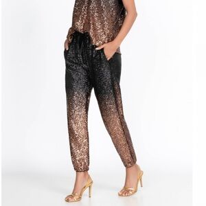 Johnny Was Sequin Jett Jogger Pants NEW